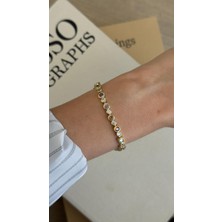 İrem Yıldız 14K Luxury Kuyumcu Model Gold Kadın Bileklik