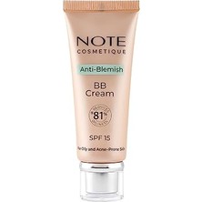 Esranın Dünyası Note Cosmetics Anti-Blemish Bb Cream 02 Light Cream Spf 15 Akneye Yatkın Ciltler Bb Krem