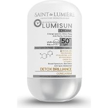 MarkEntegra Lumısun Detox Brilliance Spf 50+, 50 ml Güneş Kremi - Bromelain, Niacinamide, E Vitamin, Hyaluronik