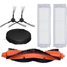 Esranın Dünyası Mi Vacuum Mop Pro (STYJ02YM) / Vacuum Mop P (XMSTJQR2S) ile Uyumlu Filtre,fırça Yedek Parça Aksesuar Seti-Siyah 5 Parça