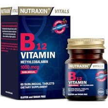 MarkEntegra Nutraxin B12 Vitamin 1000 Mcg 60 Tablet Takviye Edici Gıda
