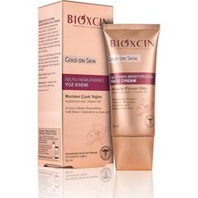 Esranın Dünyası Bioxcin Gold On Skin Işıltılı Nemlendirici Yüz Kremi – Hyalüronik Asitli, Pantenollü, Çiçek Yağları ile Zenginleştirilmiş, Tüm Cilt Tipleri Için, 50 ml