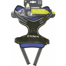 Esranın Dünyası Hıkıng Reflektörlü Soft Sırt Tasması Blue (L)