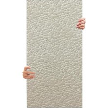 Esranın Dünyası Tink 3D Kendinden Yapışkanlı Duvar Kağıdı Yeni Nesil Akustik Keçe Panel Leopar Desen 52X98 cm (Ekru, 2 Adet 1 M²)