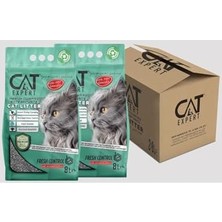 Esranın Dünyası Fresh Control With Activated Carbon Topaklanan Koku Hapseden Tozsuz 2x8 = 16 Lt Kedi Kumu
