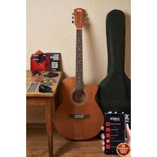 Esranın Dünyası Midex PHX-187 Masif Ağaç Akustik Gitar 4/4 Yetişkin Boy