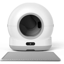 Esranın Dünyası Xenon Smart Akıllı Otomatik Kedi Tuvaleti Mobil App ile Uzaktan Kontrol Uv Sterilizasyon ve Sensörlü Kum Kabı (Kum Paspası + Koku Tableti ve Çöp Poşeti Hediyeli) X8624