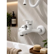 FUALORA Banyo Bataryası Duş Bataryası Beyaz