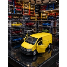 Oyuncak Sahili Volkswagen Transporter Panelvan Sarı Metalic Metal 11.5 cm Orjnal Minibüs Çekbırak Koleksiyon Model