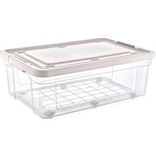 Esranın Dünyası Infinity Şeffaf Plastik Saklama KABI-47,5X69,5X27,5 (H) cm (60 Litre)