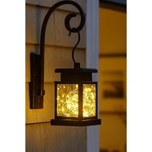 MarkEntegra Solar Güneş Enerjili Otomatik Bahçe Lambası Fotoselli Askılı Şerit Ledli Bahçe Aplik Lambası JF63          [enerji Sınıfı B]