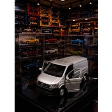 Oyuncak Sahili Volkswagen Transporter Panelvan Metal 11.5 cm Orjnal Minibüs Çekbırak Koleksiyon Model Metalic Gri