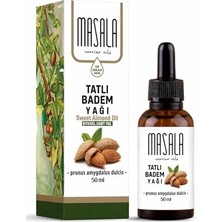 Esranın Dünyası Tatlı Badem Yağı 50 ml Soğuk Pres Kokusuz Nemlendirici Cilt Bakım Yağı