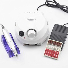 Esranın Dünyası Manikür Pedikür Makinesi Profesyonel 25000 Rpm Elektrikli Freze Tırnak Parlatıcı Törpü 3 Farklı Renk Seçeneği Nail Drill Parlatma Şekil Verme Çok Işlevli Kullanım F601 (Beyaz)