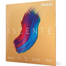 Esranın Dünyası Daddario A310 3/4m Keman Tel Seti, Ascente, Scale 3/4, Medium Tension