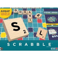 Esranın Dünyası Scrabble Orijinal Ahşap Ikisi Bir Arada Türkçe JLJ64