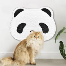 Esranın Dünyası Desenli Kedi Tırmalama Tahtası – Yapışkanlı, Duvar/kapı/mobilya Uyumlu (Panda)