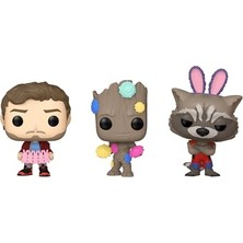 Esranın Dünyası Funko Cep Pop! Marvel: Galaksinin Koruyucuları - Paskalya Yıldız Lordu, Groot ve Roket 3'lü Paket