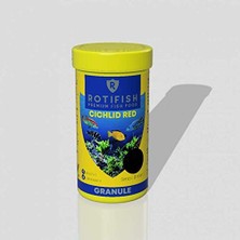 Esranın Dünyası Cichlid Red Small 250 ml Kırmızı Granül Çiklet Yemi 1mm