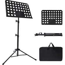 Esranın Dünyası Nota Kağıdı Için Müzik Standı, Taşıma Çantalı Ayarlanabilir Müzik Standı, Profesyonel Müzik Kitabı Tutucu, Gitar, Ukulele, Keman Çalarlar Için Müzik Kağıdı Tutucu (1 Paket)