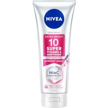 MarkEntegra Nıvea SUPER10 Serum Etkili Vücut Losyonu SPF15 170 Ml, Aydınlatıcı, Nemlendirici, C Vitamini, Niasinamid