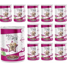Esranın Dünyası Yetişkin Köpek Biftekli ve Jöleli Konserve  400 gr x 12 Adet