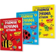 Esranın Dünyası 3-6 Yaş Ince Motor Becerilerini Geliştiren Parmak Boyama Kitabım Serisi (Parmak Boya Hediyeli)