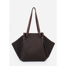 Alessia Bag Meredith Hasır Görünümlü Suni Deri Çanta