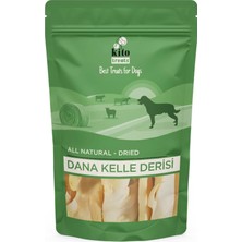 Esranın Dünyası Kito Kurutulmuş Dana Kelle Derisi Çiğnemelik Köpek Ödül SI%100 Doğal, Glutensiz, Organik 100 gr (Dog Treat)