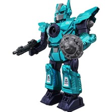 Esranın Dünyası Giffy/oyuncak Interaktif Pilli Sesli Işıklı ve Müzikli Buhar Çıkartan Hareketli Pilli Robot 34 cm - Buhar Atan Müzikli Robot (Turkuaz)