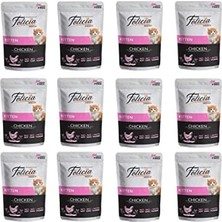 Esranın Dünyası Pouch Yaş Kedi Sı, Tavuklu, Tahılsız, Yavru Kedi (12 x 85 Gr)