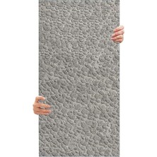 Esranın Dünyası Tink 3D Kendinden Yapışkanlı Duvar Kağıdı Yeni Nesil Akustik Keçe Panel Leopar Desen 52X98 cm (Açık Gri, 2 Adet 1 M²)