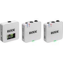 Esranın Dünyası Røde Wireless Go (Gen 3) - Üçüncü Nesil, 32-Bit, Çift Vericili, Kayıt Özellikli Kablosuz Mikrofon Seti (Beyaz)