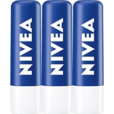 Esranın Dünyası Nıvea Essential Care Nemlendirici Dudak Bakım Kremi Original 4,8g X3 Adet
