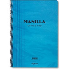 Esranın Dünyası Lé Color 41100/2 Manila Notebook Yumuşak Kapak, 1.hamur Kağıt Spiralli, Mavi