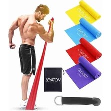 Esranın Dünyası 4'lü Pilates Bandı Seti +Kapı Aparatı Çok Renkli Tek Ebat, 4pltsst