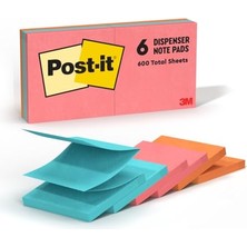 Esranın Dünyası Pop-Up Notlar, 7,6 x 7,6 Cm, 6 Blok, Amerika'n N #1 Favorite Sticky Notes, Cape Town Collection, Parlak Renkler (Macenta, Pembe, Mavi, Ye Il), Temiz Karma, Geri D N T R Lebilir (R330-12AN)