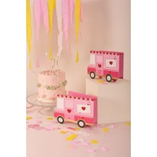 Esranın Dünyası - Love Truck/aşk Kamyonu Tasarımlı Karton Hediye Kutusu - Sevgililer Günü, Doğum Günü, Partiler Için Dekoratif, Katlanabilir Ambalaj Kutu, Özel Tasarım (2ADET)