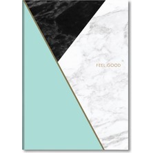 Esranın Dünyası Le Color Mermer Defter Çizgili Mint 17X24CM