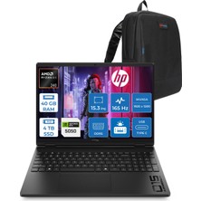 Hp Hyperx Omen Amd Ryzen 5 240 40GB Ddr5 4tb SSD 8GB/RTX5050 15.3" Wuxga 165Hz 6.5ms IPS Windows 11 Home Gaming Bilgisayar D2QW7EAH20 + Zetta Çanta