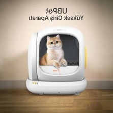 Esranın Dünyası Ubpet C20 Otomatik Akıllı Kedi Tuvaleti Için Aparat/buffle, Kum Sıçratma Önleyici Aparat/buffle
