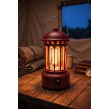 Esranın Dünyası Glr L800BR Retro Tasarım Şarjlı Kamp Lambası - 250 Lümen Vintage Fener          [enerji Sınıfı A++]