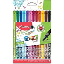 Esranın Dünyası 749652 Felt Tıp 12 Renk Keçeli Kalem
