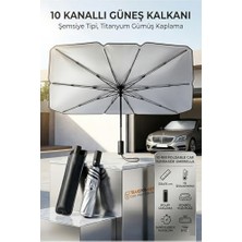 Esranın Dünyası Şemsiye Tipi Araç Güneşliği, Katlanabilir Oto Ön Cam Güneşlik, 10 Telli Uv Korumalı 723210