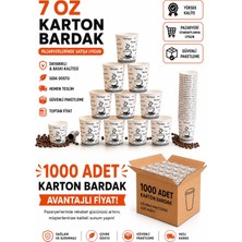 Mada Ambalaj 7oz Karton Bardak 1000 Adet Renkli Gıda Temasına Uygun Ekonomik Çözüm