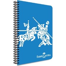 Esranın Dünyası Faber-Castell Pp Kapak Knights Canlı Spiralli Defter 80 Yaprak Çizgili