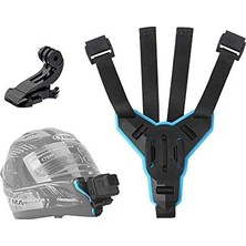 Esranın Dünyası Motosiklet Kask Tutucu, Kavisli Çeneli, Hero 12/11/10/9/8/7/6, Djı Osmo Action, INSTA360 Için, Kaymaz Silikon, Aksiyon Kamerası Aksesuarı