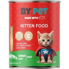 Esranın Dünyası Bypet Dana Etli Yavru Kedi Yaş Kedi Sı 1 Adet -400 Gram Konserve