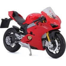 Esranın Dünyası 1:18 Ölçekli Siyah Ducati Panigale V4 Modeli, 17 x 7 x 10,8 cm Ölçülerinde