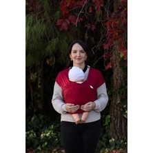Esranın Dünyası Sling -%100 Pamuk - Wrap - Bebek Taşıma Şalı (Kırmızı, 450CM X50CM)